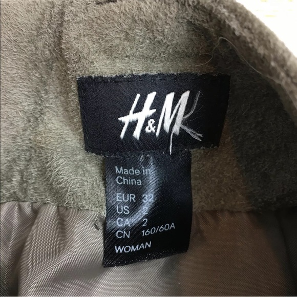 H&M genuine suede mini skirt with pockets 32/2 XS - Picture 3 of 10